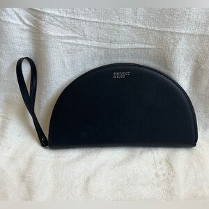 Brand New, Never Used, NWOT Summer & Rose Luna Half Moon Wristlet in Black